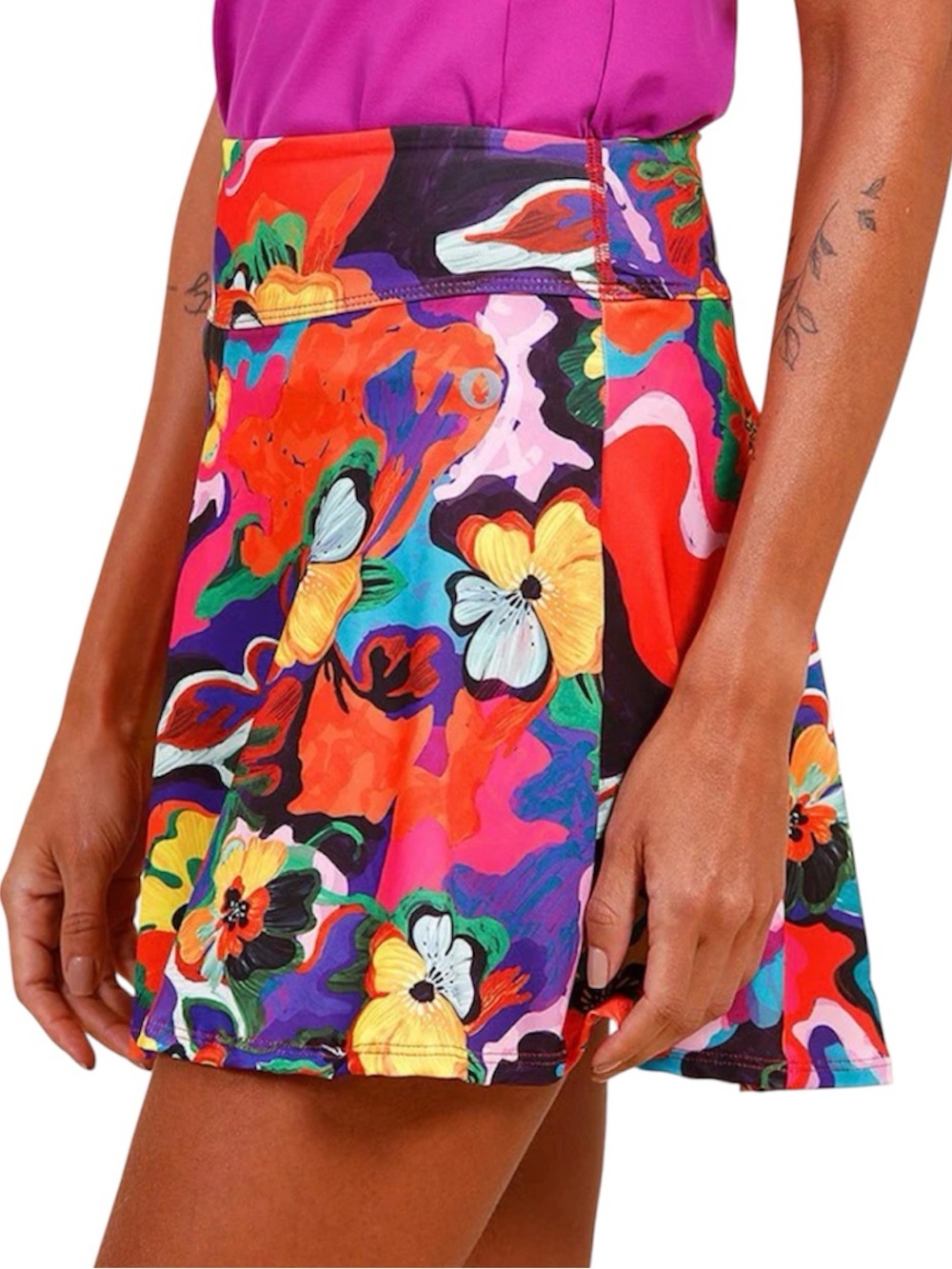 Dona Jo Court Skirt / Skort in the "Amaryllis" M